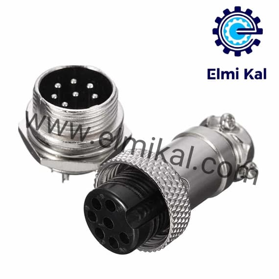 کانکتور فلزی روسی 7 پین GX-16 7PIN