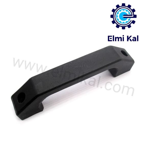 دستگیره پلاستیکی مشکی زاویه دار طول 145 میلی‌متر