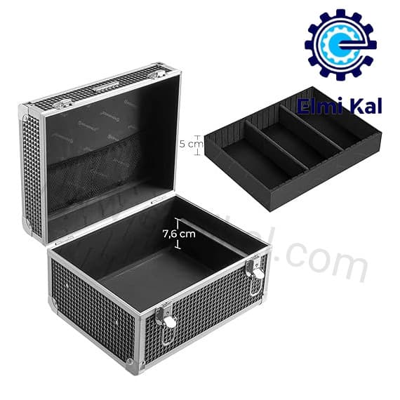 کیف آلومینیومی_ آرایشی و گریم_ مشکی04