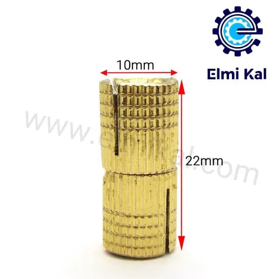 لولا مخفی توکار طلایی_ قطر 10 میلی‌متر_03