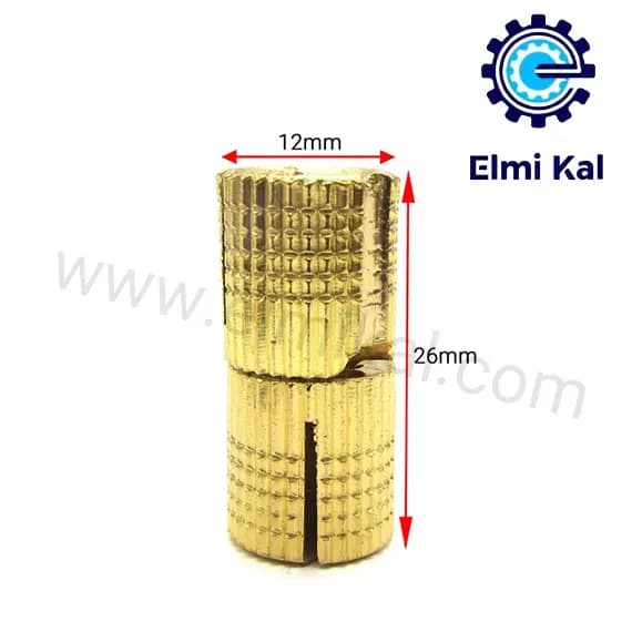 لولا مخفی توکار طلایی _ قطر 12 میلی‌متر _ 02