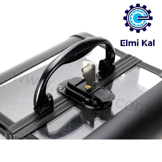 کیف آرایشی و گریم آلومینیومی مشکی07