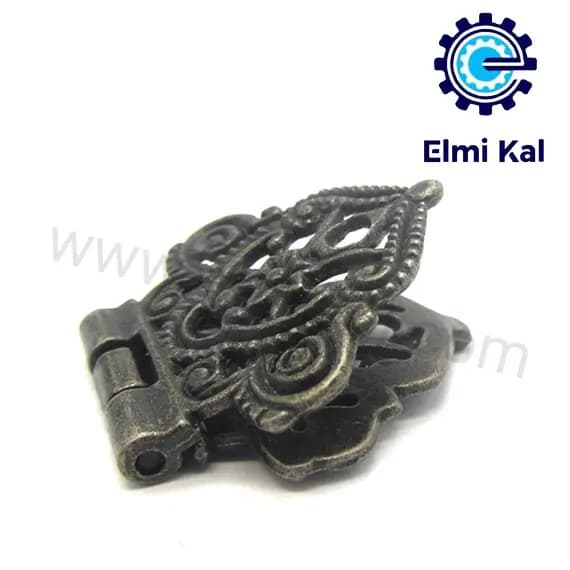 لولا آنتیک طرح دار فلزی زیتونی 6