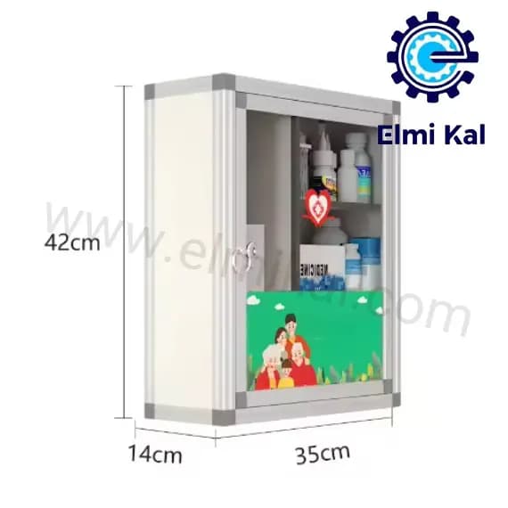 جعبه کمکهای اولیه دیواری آلومینیومی